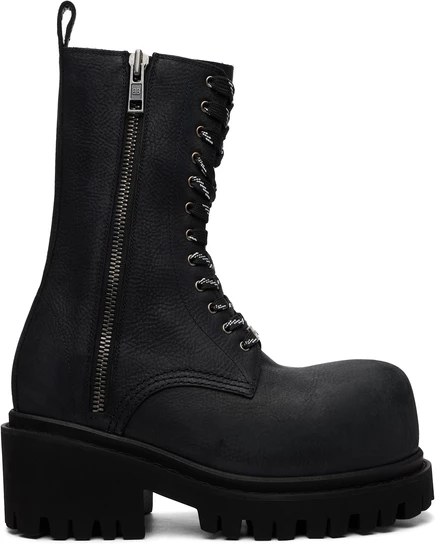 Мужские ботинки Balenciaga Stomper, черные