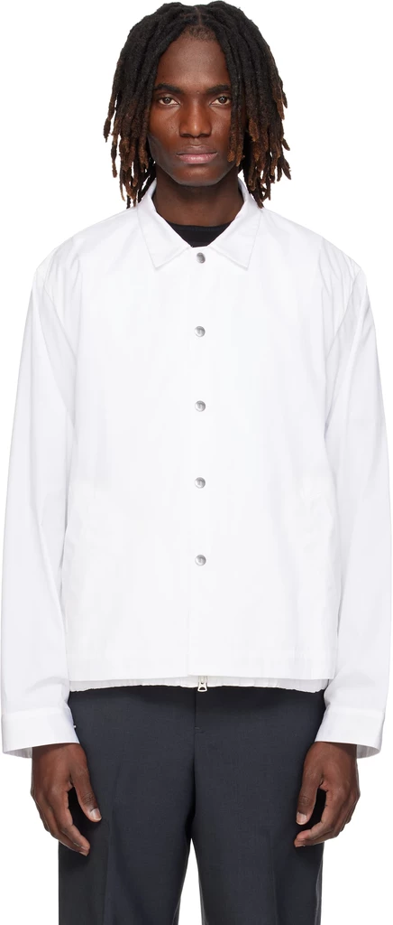 Мужская куртка-бомбер Sacai Poplin, молочная
