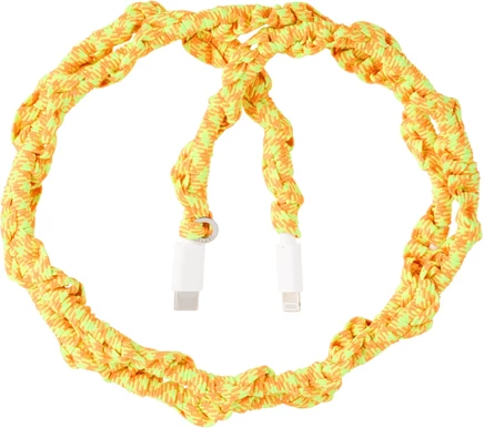 Зарядный кабель Bless Reflexic Elastic, желтый