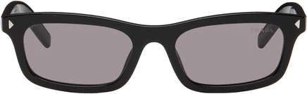 Мужские очки Prada Eyewear Iconic Metal Plaque, черные