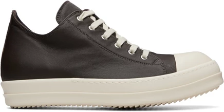 Мужские кеды Rick Owens Low Sneaks, серо-молочные