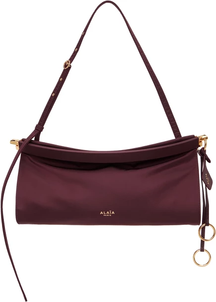 Женская сумка ALAÏA Le Click East West Medium, бордовая