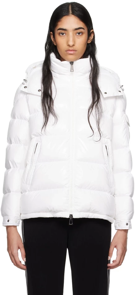 Женская пуховая куртка Moncler Maire короткая, ярко-белая