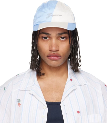 Мужская кепка Jacquemus The Baluchon, синяя с белым