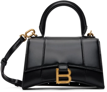 Женская сумка Balenciaga XS Hourglass, черная