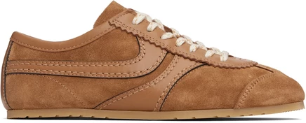 Женские кроссовки Dries van Noten замшевые, песочные