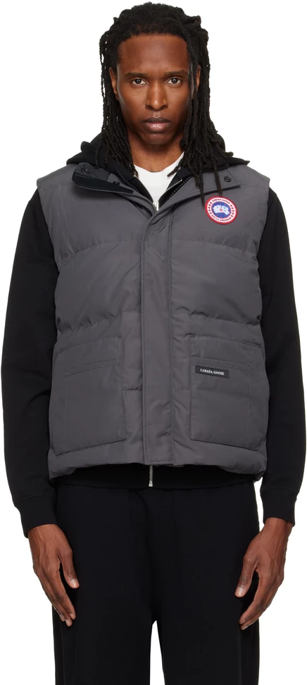 Мужской пуховый жилет Canada Goose Legacy Freestyle, серый
