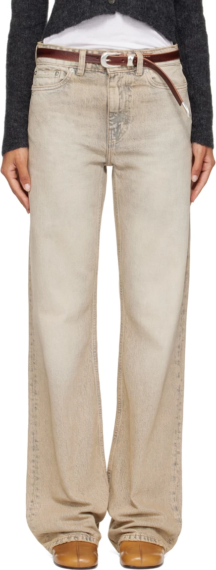 Женские джинсы OUR LEGACY Boot Cut, бежевые