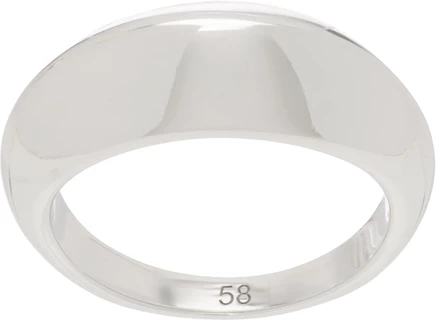 Мужское кольцо Lemaire Chunky Drop, серебристое