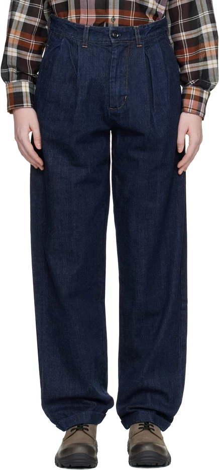 Женские джинсы Carter Young Pleated, индиго