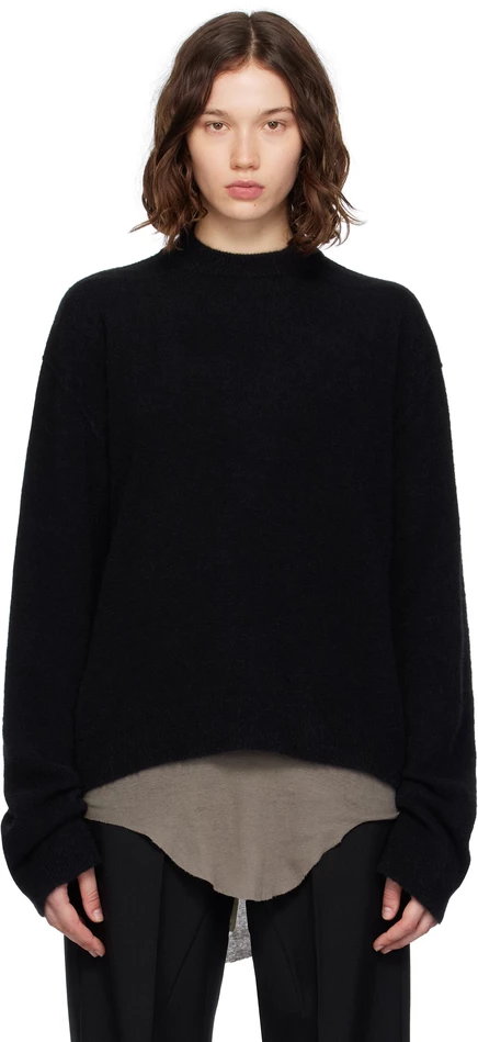 Женский свитер Rick Owens Concordians Tommy, черный