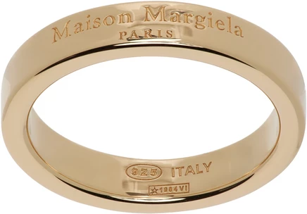 Мужское кольцо Maison Margiela Logo Reference, золотистое