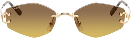 Женские солнцезащитные очки Cartier Classic C, золотые