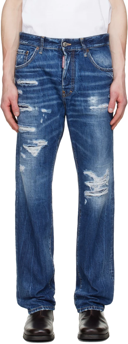Мужские джинсы DSquared2 642, голубые