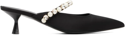 Женские туфли Stella McCartney Elsa с жемчугом, черные