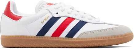 Мужские кроссовки adidas Originals Samba OG, бел./тёмно-син./красн.