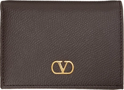 Женский кошелек Valentino Garavani VLogo, темно-коричневый