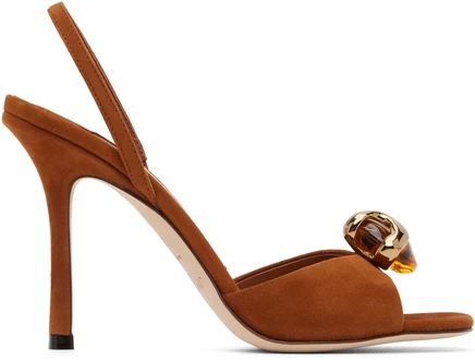 Женские босоножки Jimmy Choo Emani 100, бежевые