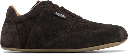 Женские кроссовки MM6 Maison Margiela, замша, кофейные