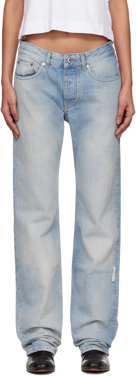 Женские джинсы Off-White New 90S Fit, выбеленные