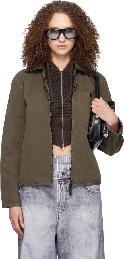 Женская куртка Stone Island 1200014, коричневая