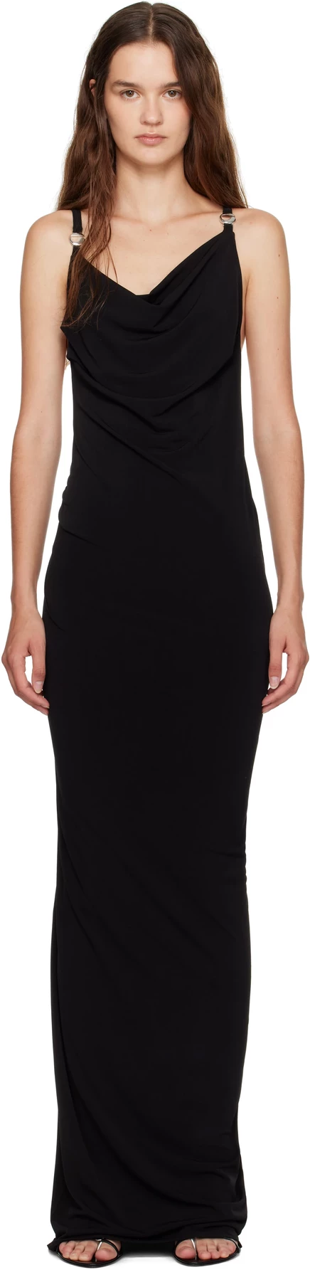 Black Logo Maxi Dress black