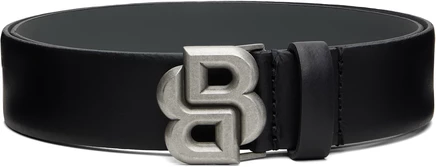 Мужской ремень Boss с монограммой Double B, черный