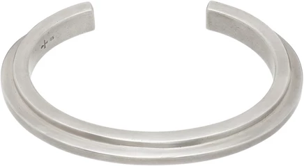 Parts of Four Ultra Reduction Ridge Bracelet acid silver
