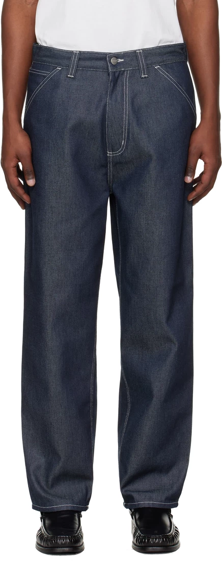 Мужские джинсы Carhartt WIP OG Single Knee, черно-синие