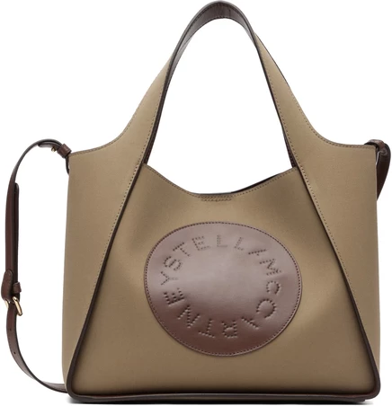 Женская сумка-тоут Stella McCartney Logo, трюфельная