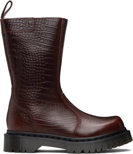 Женские ботинки Dr Martens Burgundy Rejena, мокко
