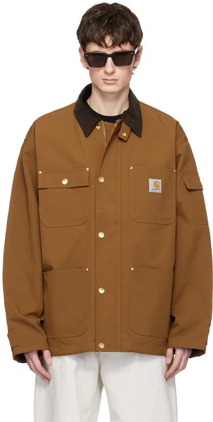 Мужская куртка Carhartt WIP Clapton, коричнево-табачная