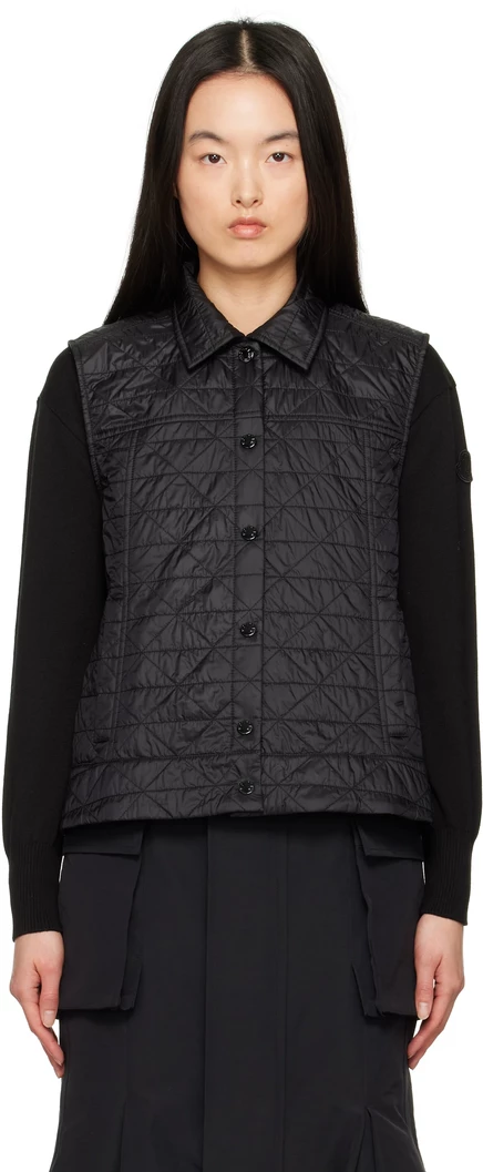 Жилет Moncler Black Vayres черный