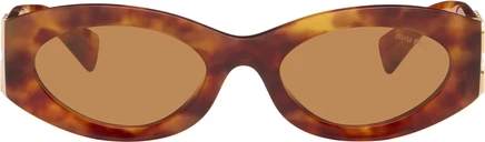 Женские солнцезащитные очки Miu Miu, Miu Glimpse, коричневые