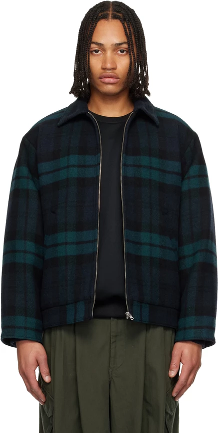 Куртка WTAPS Green & Blue Wrecker Jacket зеленая