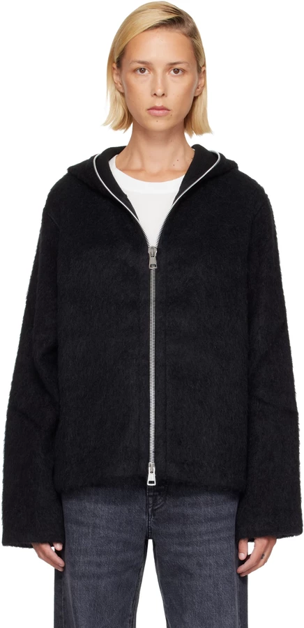 Женское худи OUR LEGACY Full Zip, черное