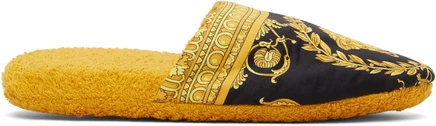 Женские тапочки Versace I Heart Baroque, желтые