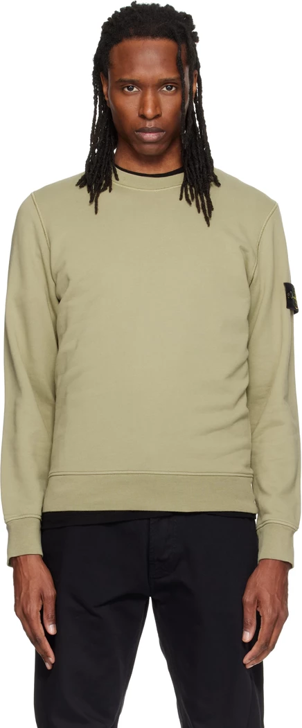 Мужской свитшот Stone Island 6100060, лаврово-зеленый