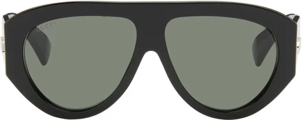 Женские очки Gucci Mask Frame, чёрные/чёрные/серые