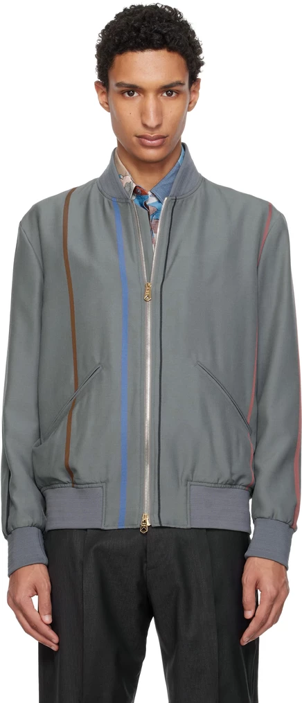 Мужской бомбер Paul Smith, фиолетовый