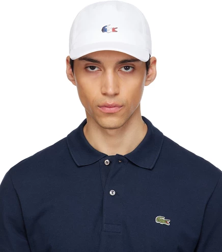 Мужская кепка Lacoste French Tennis Team, белая