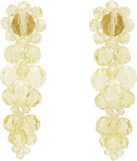 Женские серьги-гроздья Simone Rocha, лимонные