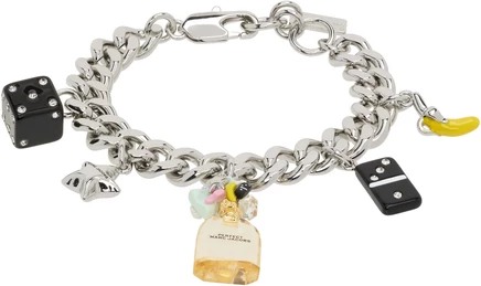 Женский браслет Marc Jacobs Perfect, серебристо-розовый