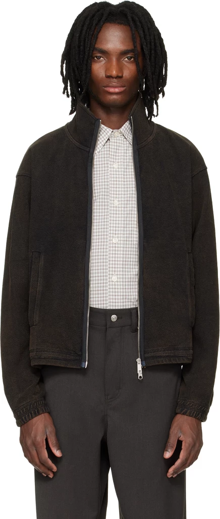 mfpen Brown Covet Full Zip Jacket burned black