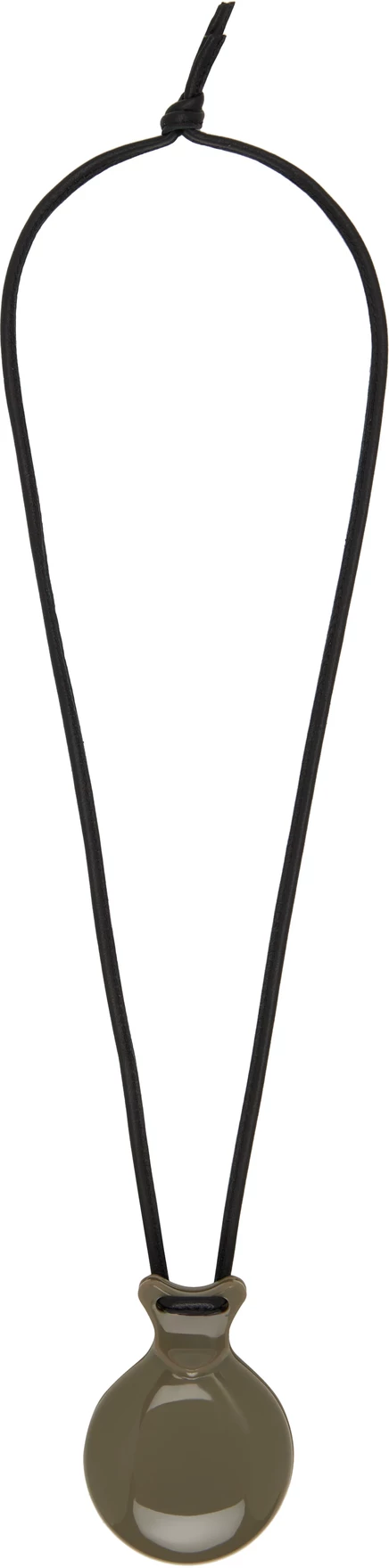 Мужское колье Lemaire Castanet Mirror, шалфейное