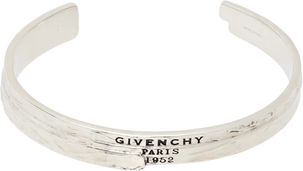 Мужской браслет-кафф Givenchy Tape, серебристый
