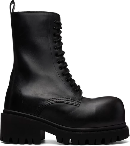 Мужские ботинки Balenciaga Stomper, черные