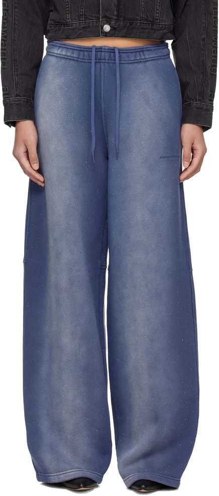 Женские спортивные брюки Alexander Wang, темно-синие