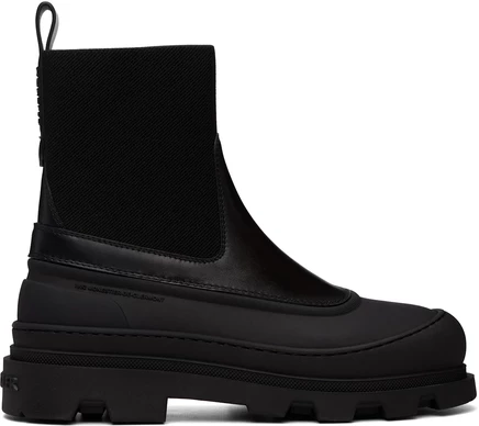 Женские кожаные ботильоны Moncler Vera Edge, черные