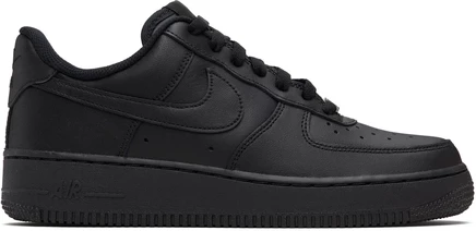 Кроссовки Nike Black Air Force 1 '07 черные/черно-белые/тройные черные